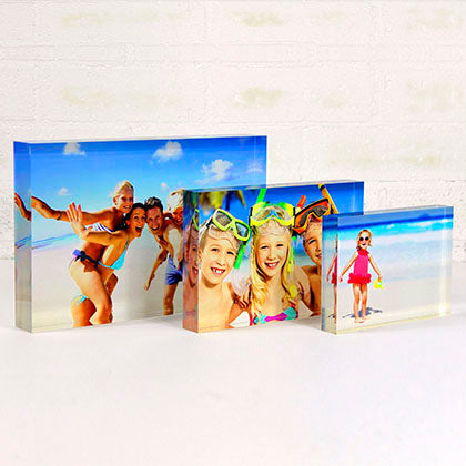 Creative ways to display acrylic photo blocks