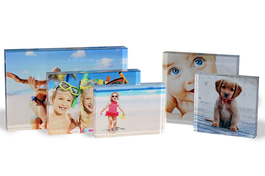 12.5 x 17.5 cm Free Standing Acrylic Photo Block