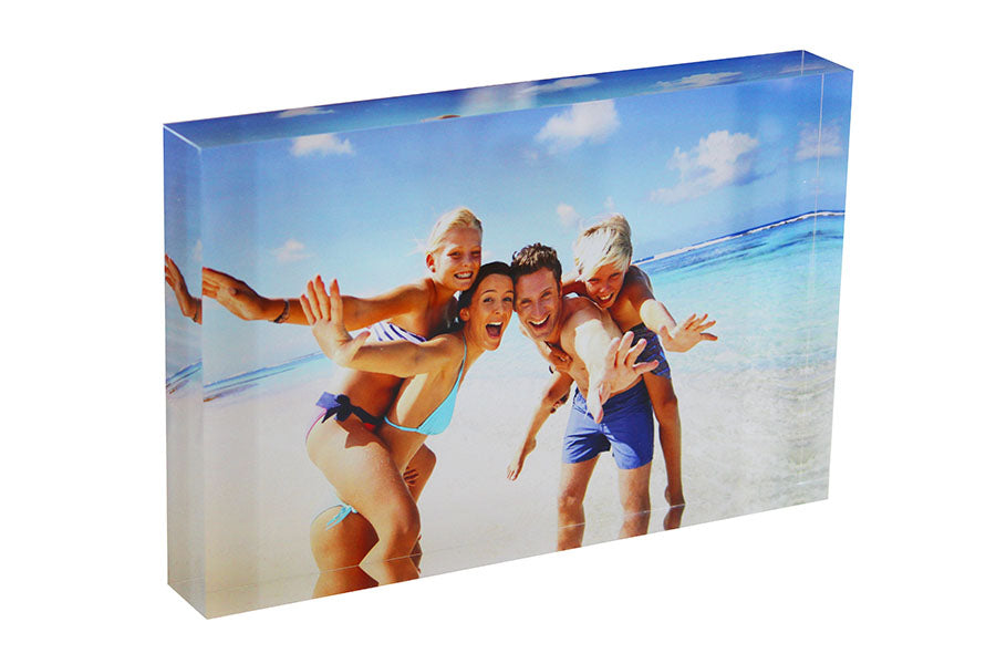 Wholesale 20 x 30.5 cm Free Standing Acrylic Photo Block