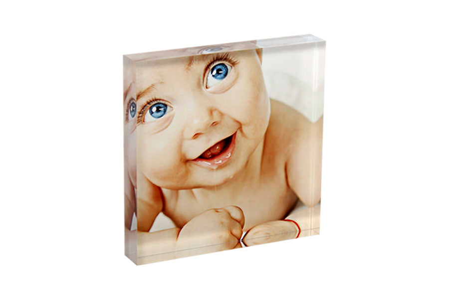 Wholesale 19 x 19 cm Free Standing Acrylic Photo Block