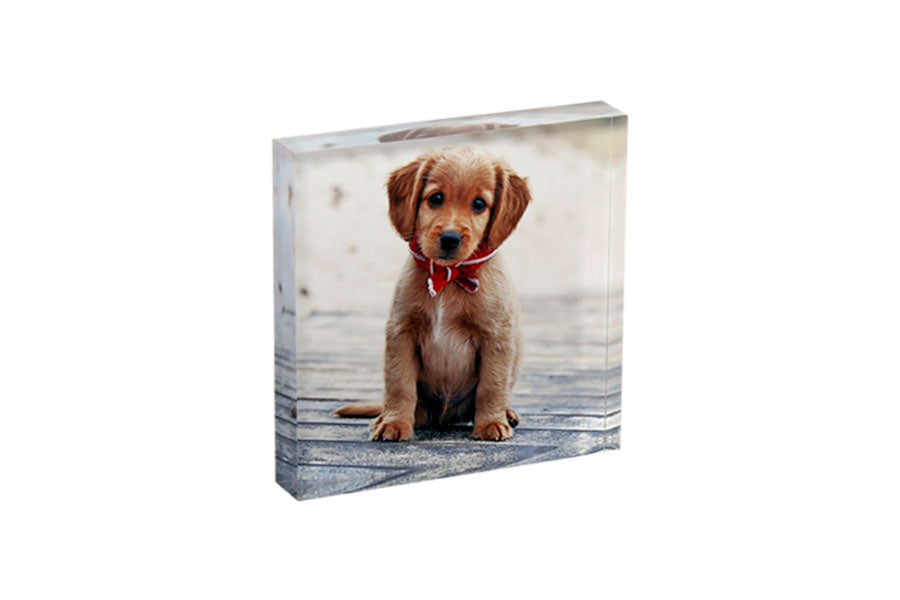 Wholesale 15 x 15 cm Free Standing Acrylic Photo Block