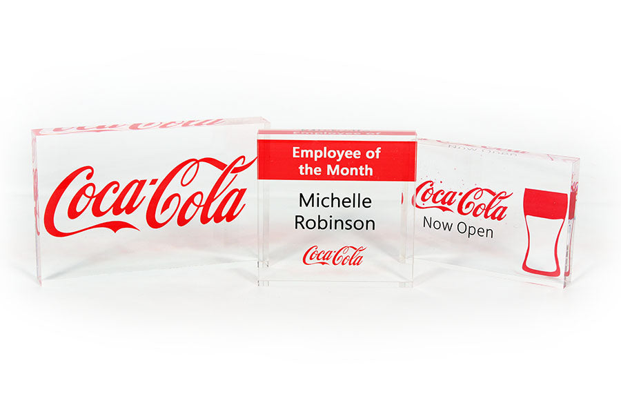 Wholesale Free Standing Transparent Acrylic Photo Blocks